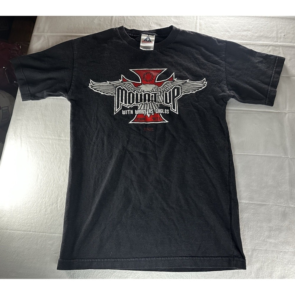 Y2K West Coast Choppers Jesus‎ Shirt Mens Medium Black Christian Grunge Graphic
